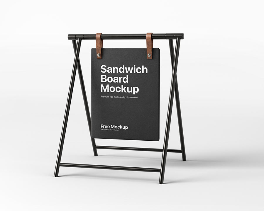 sandwich board mockup