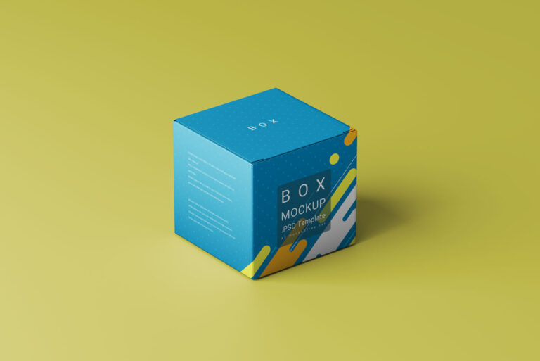 2 square box mockup