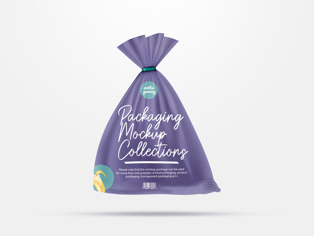food packaging bag mockup