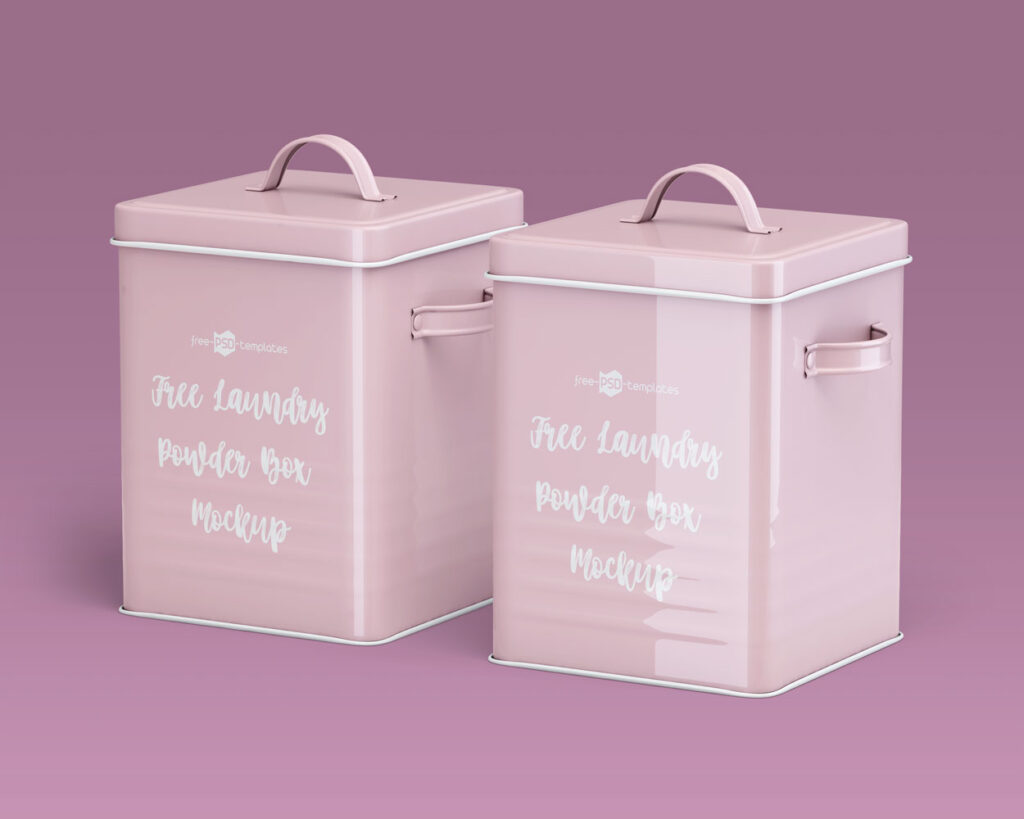 laundry powder box mockup psd 3