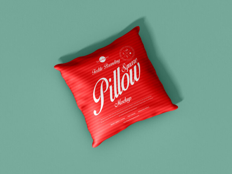 pillow fabric design mockup