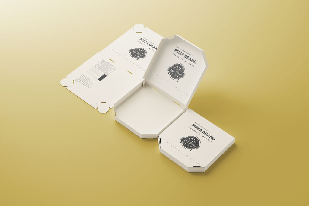 pizza box branding mockup 3