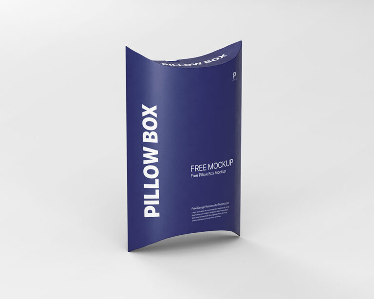 rectangular pillow box mockup