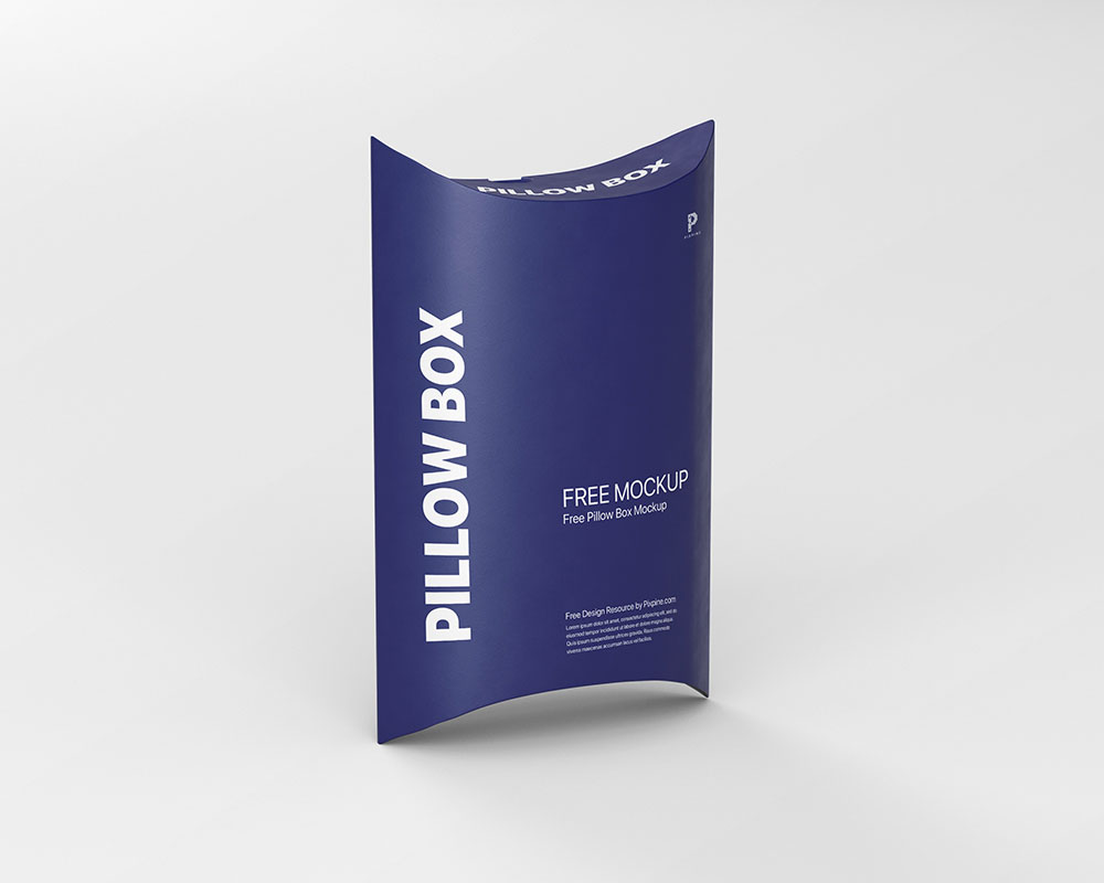rectangular pillow box mockup