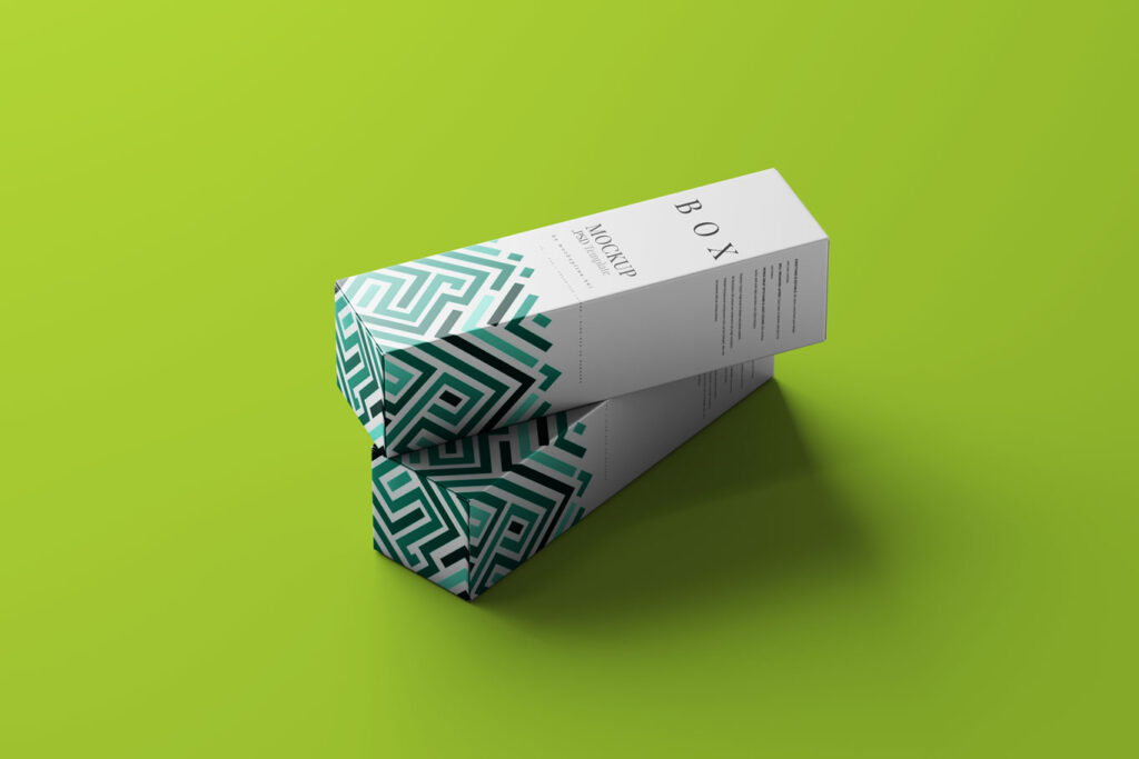 slim and tall box mockup 3