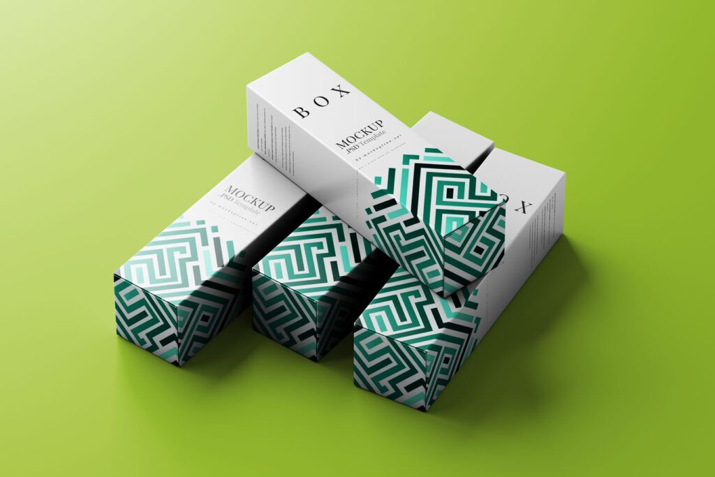 slim and tall box mockup 4