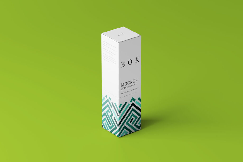 slim and tall box mockup 5