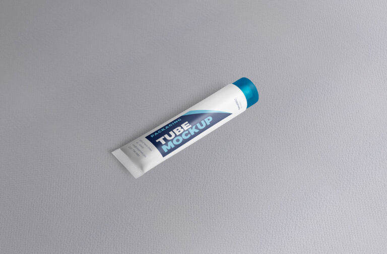 small tube packaging mockup