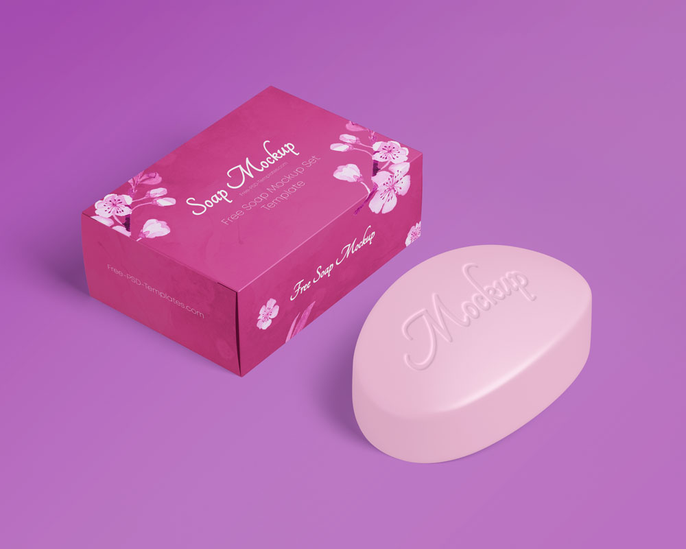 standing soap box with bar mockup 2
