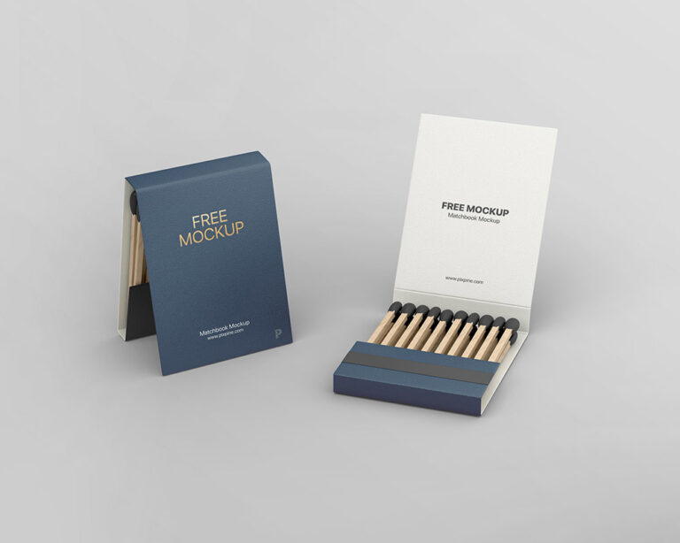 unique matchbox mockup