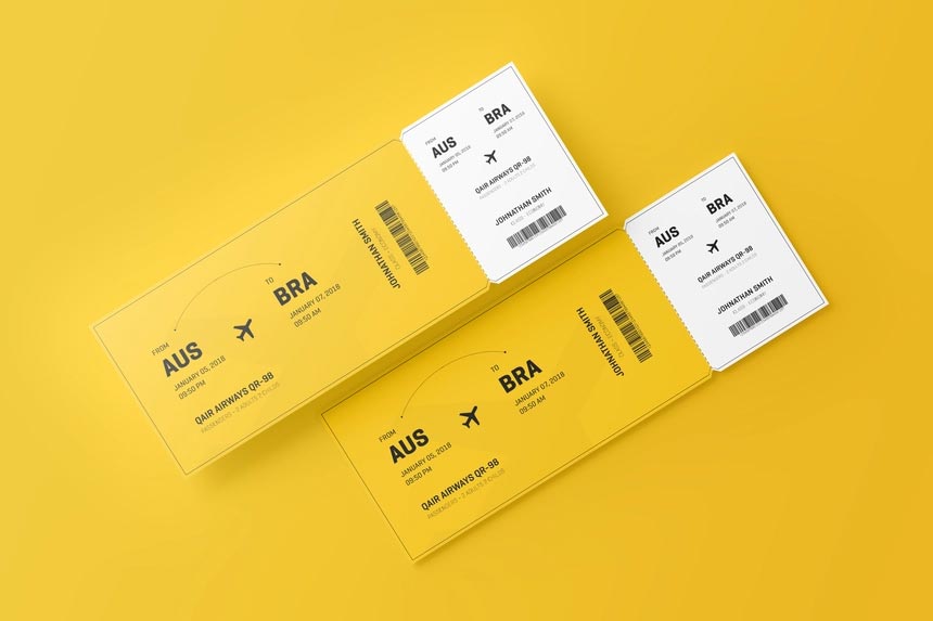free event ticket mockup