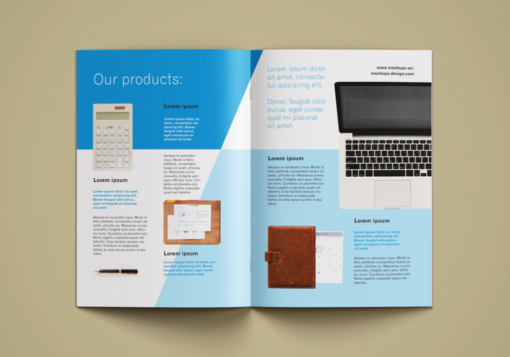 A4 brochure mockup psd 5