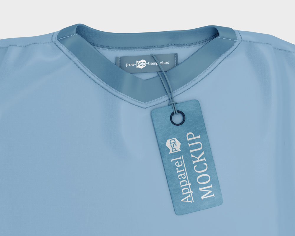 free t shirt mockup with bag