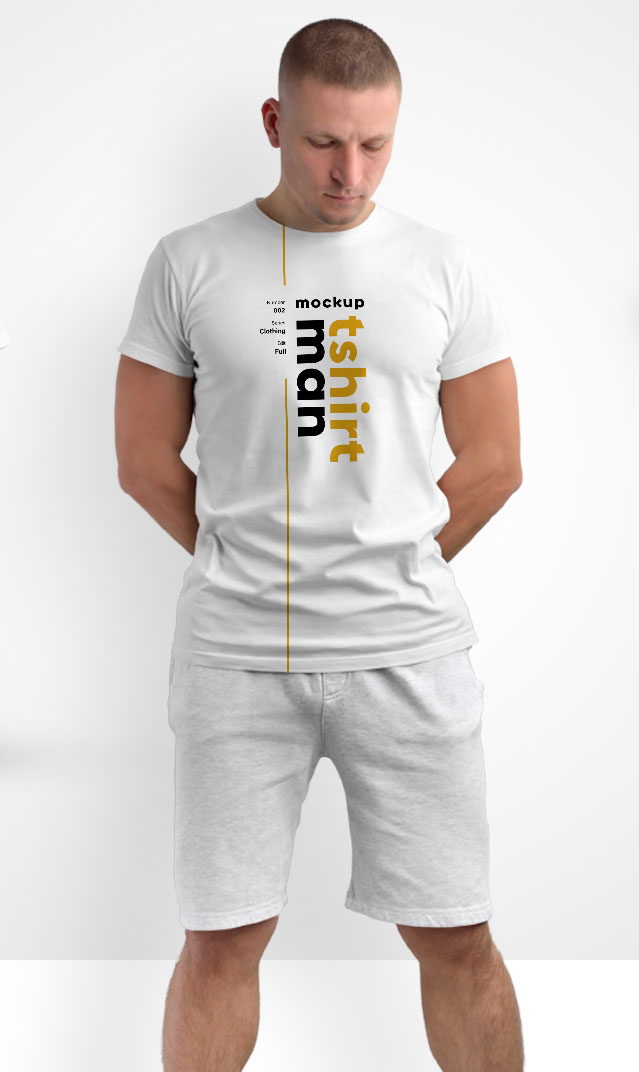 men t-shirt mockup