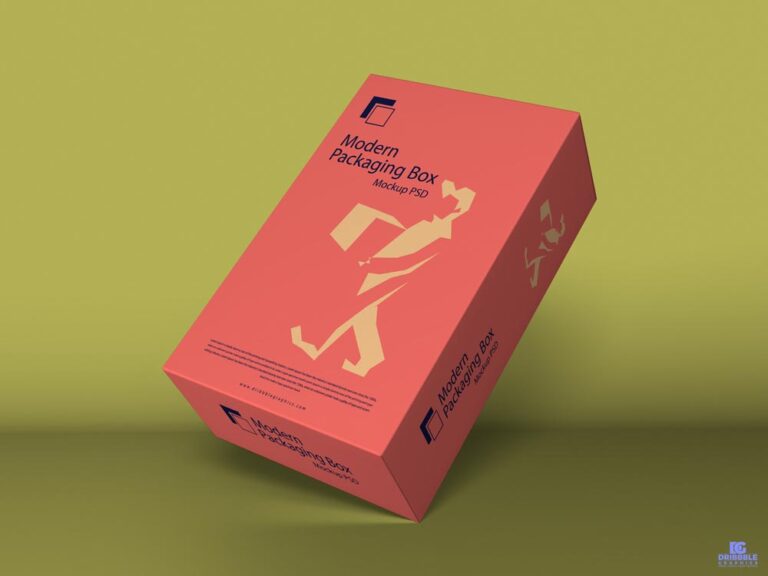 premium packaging box mockup psd