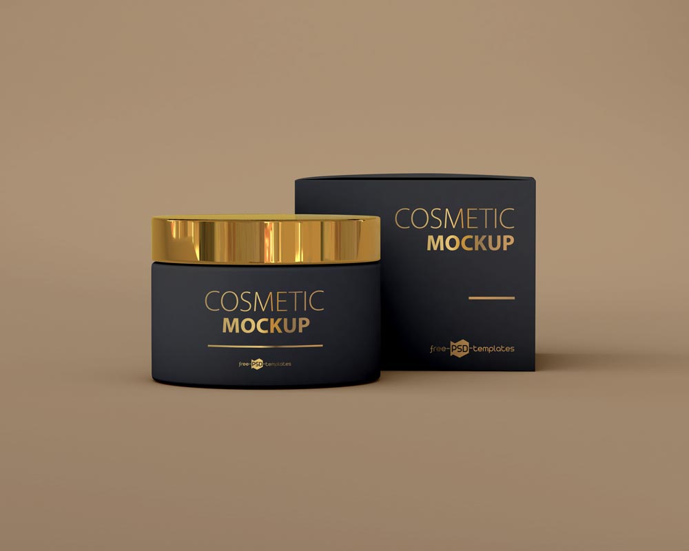 small cosmetic jar mockup