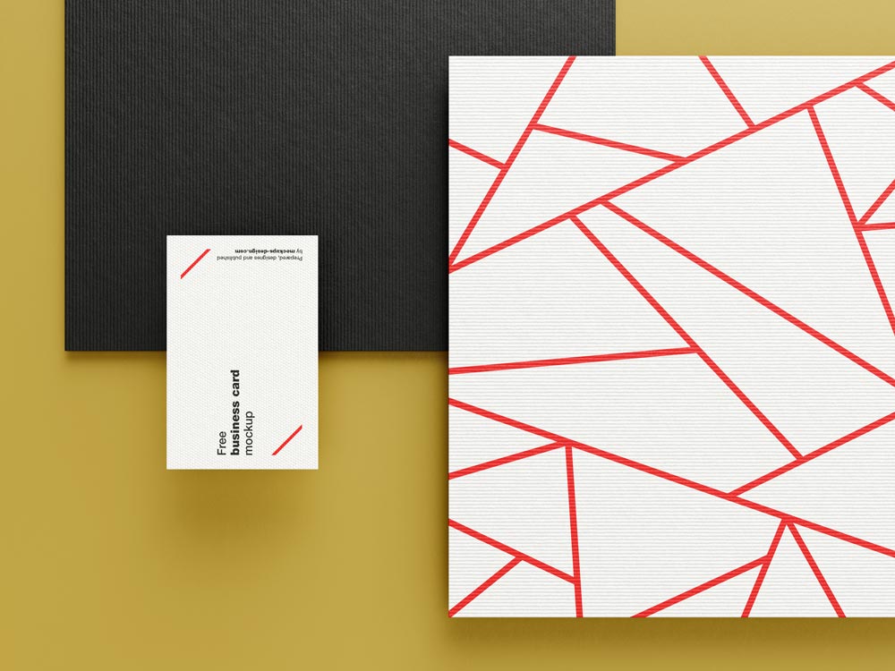 textured business card mockup 2
