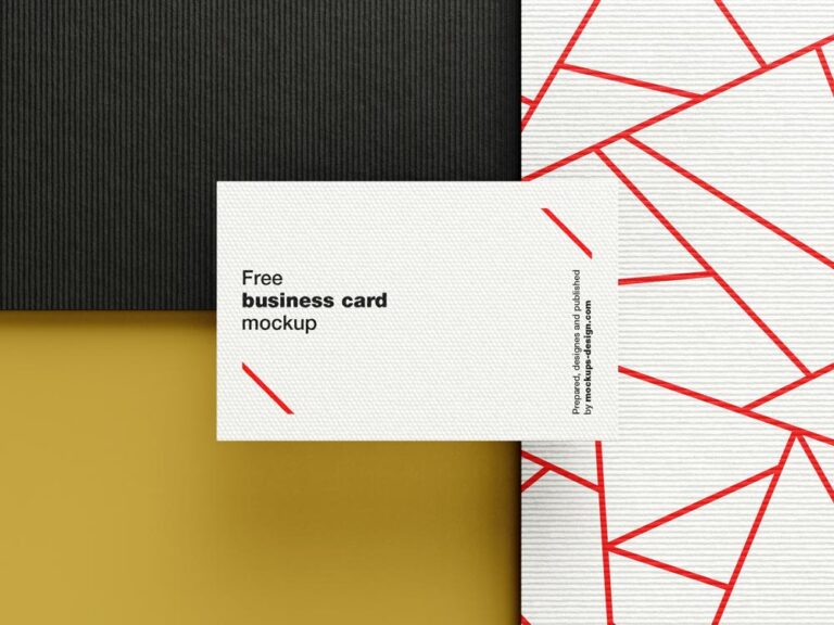 textured business card mockup