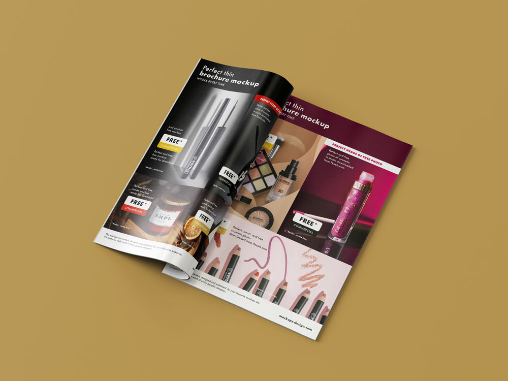 thin magazine mockup psd 3
