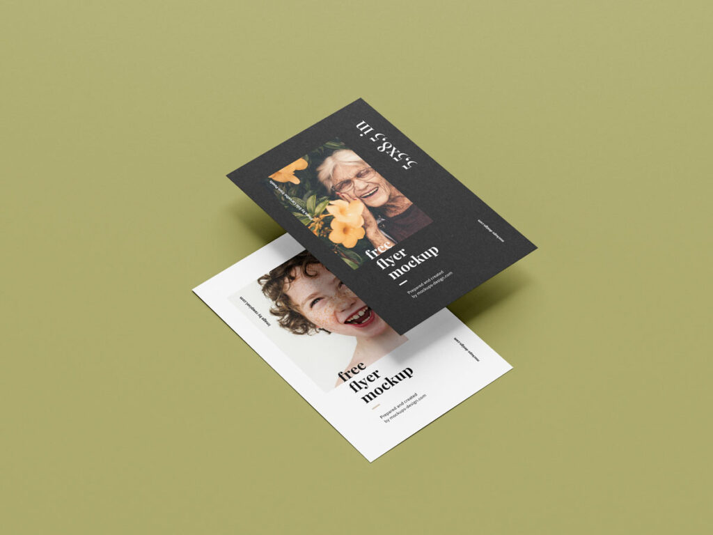 vertical flyer poster mockup