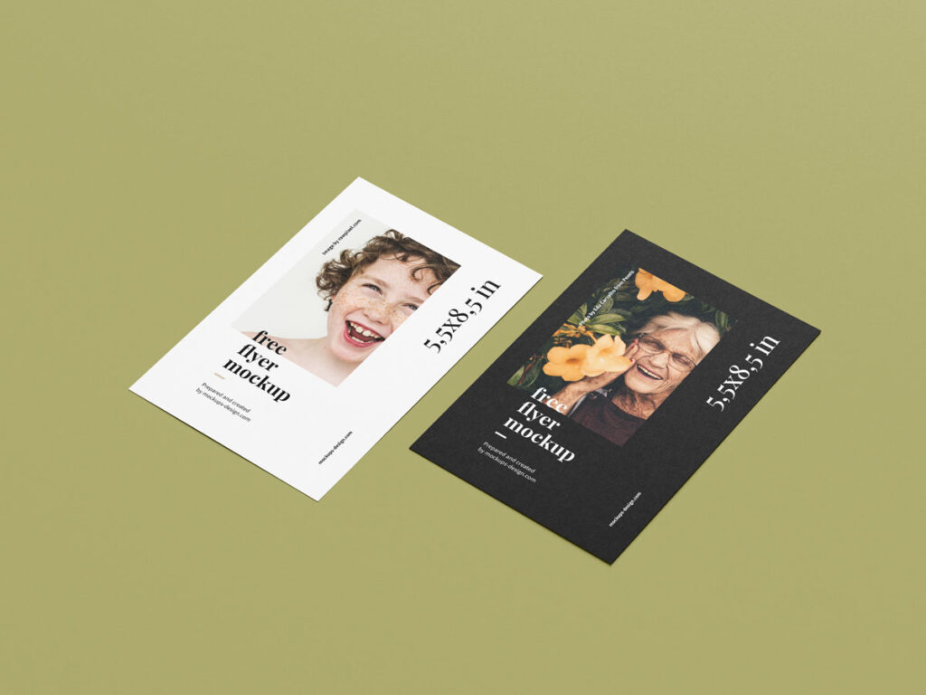 vertical flyer poster mockup 3