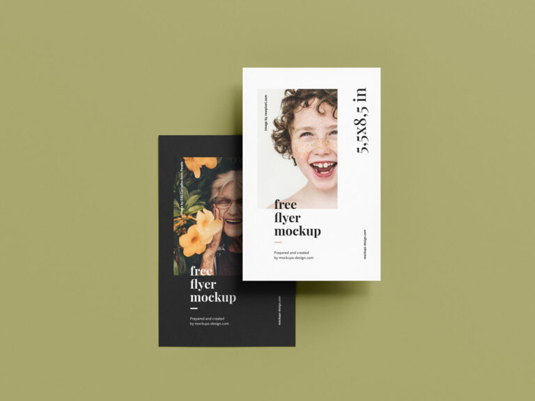 vertical flyer poster mockup